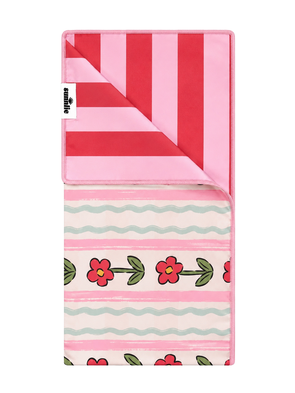 Poppy Stripe Quick Dry Towel